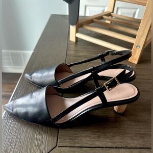 Vero Cuoio Black Leather Heels